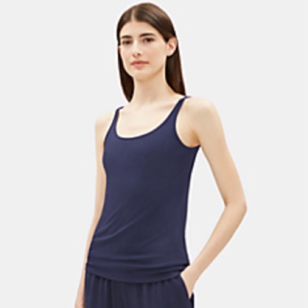 Eileen Fisher Silk Jersey Long Slim Cami